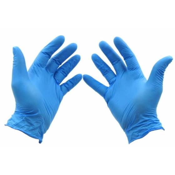 RĘKAWICE NITRYLOWE ROZ. M NIEBIESKIE      PARA 2SZT