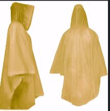 PONCHO-F P/D ŻÓŁTY