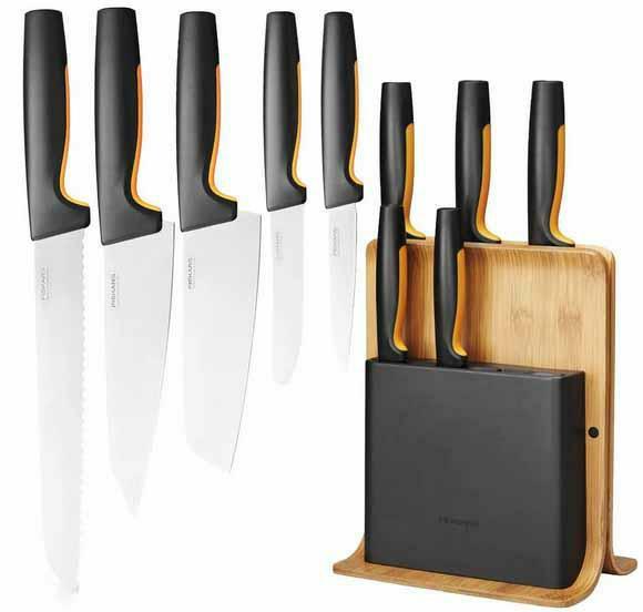 FISKARS ZESTAW 5 NOŻY W BLOKU BAMBUS      1057552