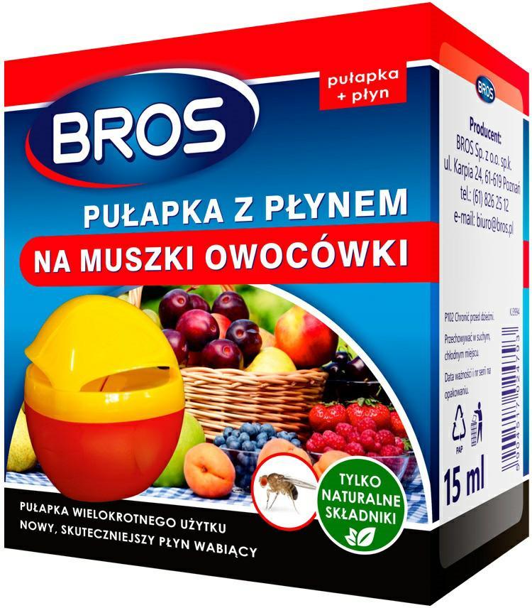 BROS PUŁAPKA NA MUSZKI OWOCÓWKI + PŁYN,