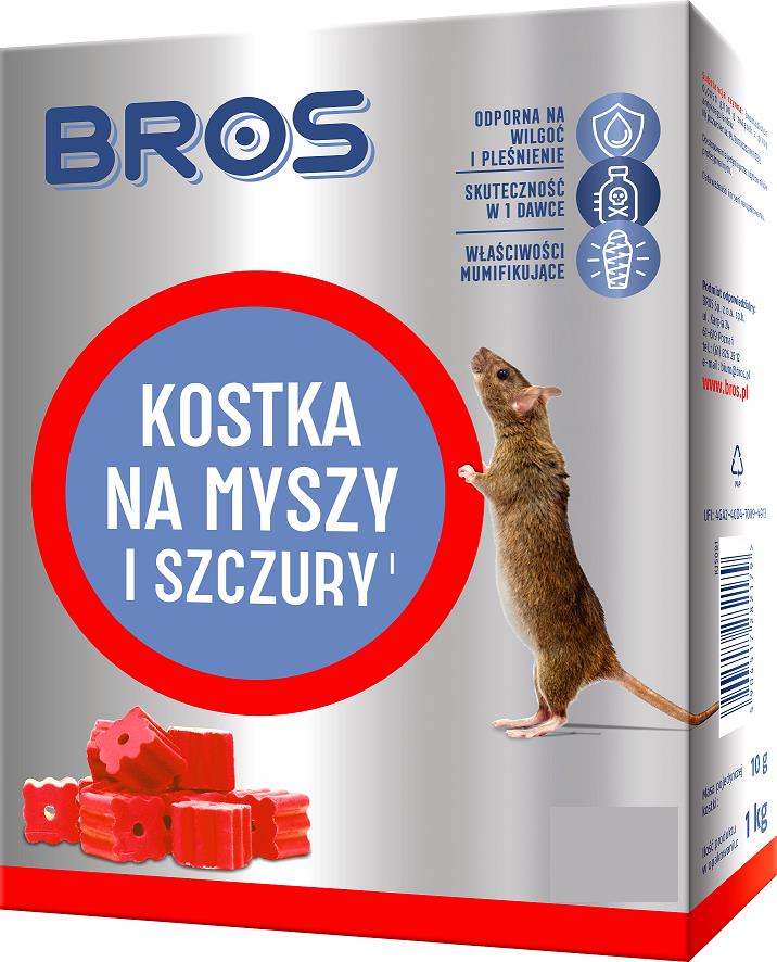 BROS  KOSTKA NA MYSZY I SZCZURY 250 G,