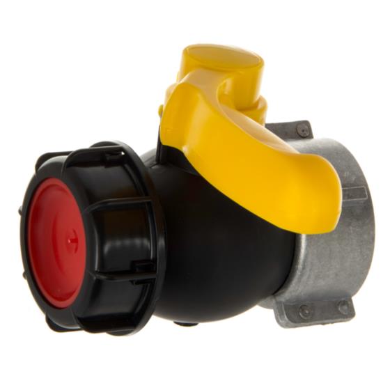 ZAWÓR KULOWY MAUZER CZARNY 75mm 2"  żółty,
