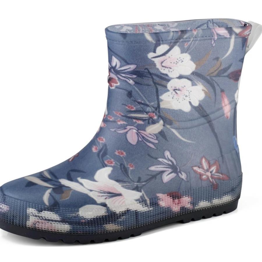 KALOSZ PCV FLOWERS KRÓTKI DAMSKI ROZ 36,